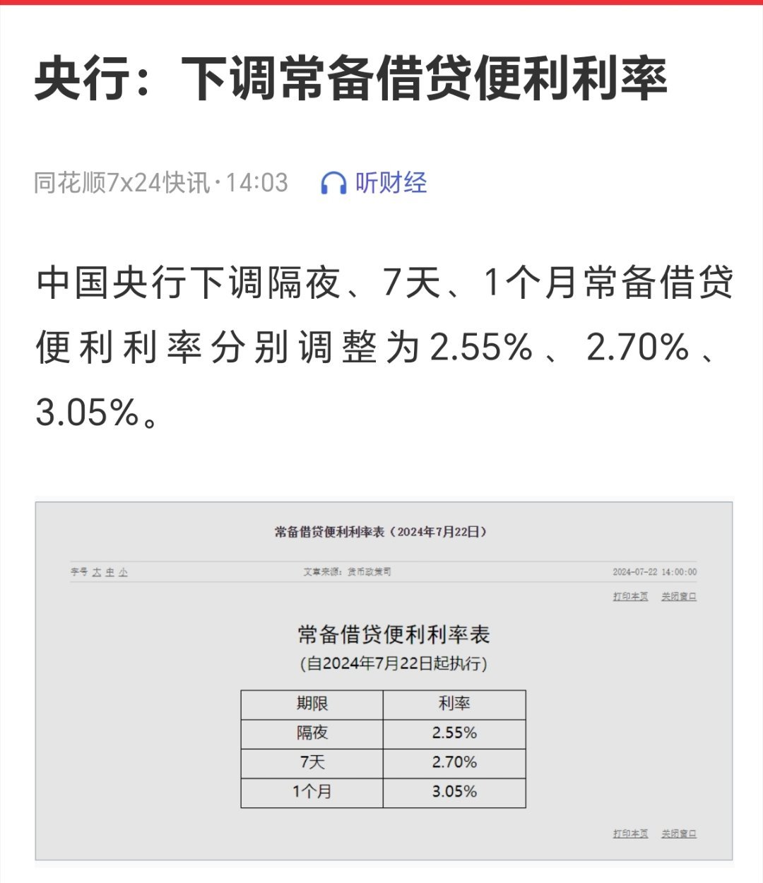 央行最新利率政策解析與觀點闡述
